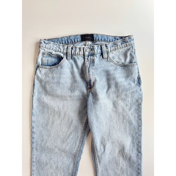 ROLLA'S Relaxo Chop Original Stone Mid Rise Straight Crop Jeans, Size 34 - Picture 6 of 16